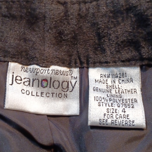 NEWPORT NEWS Womens Suede Pants - Dark Brown - Picture 2 of 6